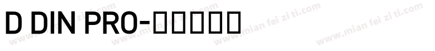 D DIN PRO字体转换